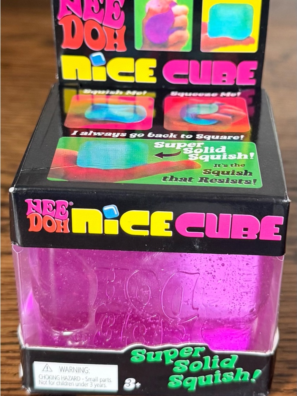 Needoh Nice Cube - Purple Squish Toy